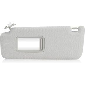Left Driver Side Grey Sun Visor with Vanity Light Fit for Toyota 4Runner 2010-2023 Sunvisor Replacement 74320-35A91-B1