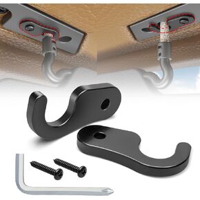 RED WOLF Sun Visor Repair Kit Fit for Jeep Wrangler JK 2018, JL 2018-2023, Gladiator 2020-2023 Visor Pivot Fixes, Aluminum Alloy Sun Visor Clip Restore Prevent Sagging w/Screws Wrench 2PCS