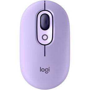 Logitech POP Mouse, Compact and Portable Wireless Bluetooth Mouse with Programmable Buttons and Quiet Clicks, Easy-Switch Between up to 3 Devices, Laptop, Tablet, PC - Lilac