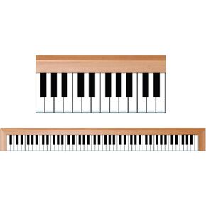 Hygloss Piano Border, 12 Strips/36 Feet