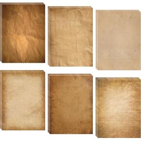 48 Pieces Of Retro and Nostalgic A4 Double-Sided Printing Paper DIY Hand Account Scrapbook Decoration Material Paper, loose leaf Paper, Stationery Writing Paper, Retro Antique letterhead Paper LYMXsd