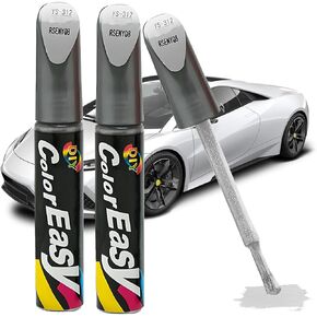 2PCS Touch Up Paint for Cars, Quick and Easy Vehicle Scratch Repair Paint Fill Pen, Effective Automotive Rim Scratch Removing Gloss Accessories, Universal for SUV, Truck, RV（Black）