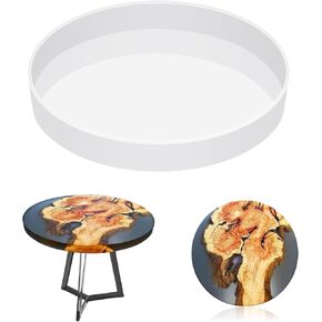 Extra Large Resin Table Mold, 12 Inch Round Silicone Epoxy Resin Molds for River Table, DIY Crafts,Cutting Board, Desktop Decoration
