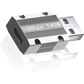 10Gbps USB C Female to USB Male Adapter, Zinc Alloy Type C to USB A Adapter High-Speed Data Transfer, USB 3.1 Type C to Type A Charger Converter OTG Fast Charging Compatible(2Pack)