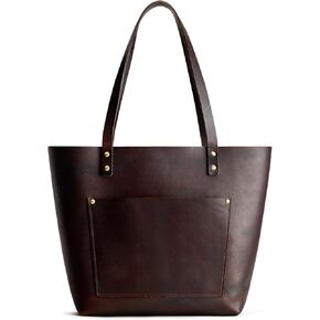 S-ZONE Leather Tote Bag for Women Large Work Shoulder Purses and Handbags with Outside Pocket