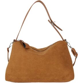 Women Suede Tote Bag Vintage Velvet Crossbody Bag 2024 Shoulder Bag Fall Winter Handbag Pillow Purse