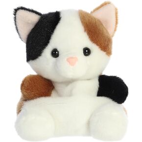 Aurora® Adorable Palm Pals™ Peebs Calico Cat™ Stuffed Animal - Pocket-Sized Play - Collectable Fun - White 5 Inches
