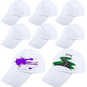 الكبار DIY قبعات البيسبول قابل للتعديل قبعة بيسبول بيضاء فارغة الصيف الرياضة الكرة قبعة السائبة للرجال النساء في الهواء الطلق