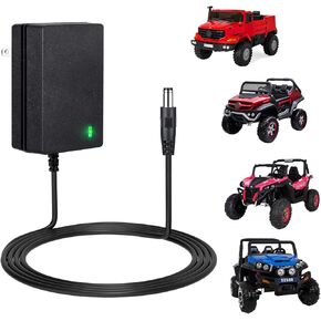 24V Battery Charger for Kids Ride On Car Toys, 24 Volt Power Adapter for Best Choice Products, Charging Cable with Indicator Light