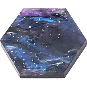 Blank Hexagon Game Tokens – Pack of 30 – Color Options (Symphony Colors, Three Pack of 30 (90 Tokens))