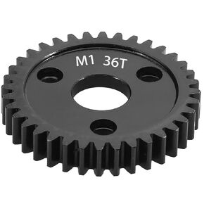 M1 Spur Gear 1.0 متري 36 سن، 30T 32T 34T 36T 38T 40T 42T 44T 46T 48T 50T 52T Spur Gear Mod 1 لـ TRAXXAS Slayer Pro 4X4 Revo 3.3 ARRMA HPI HOBAO LOSI، ترس جزء ترقية من الفولاذ الصلب (36T)