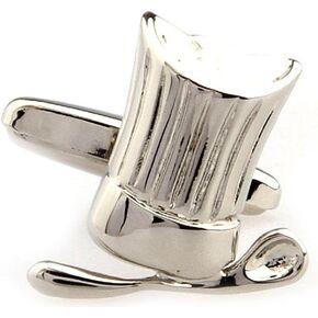 MRCUFF Chef Baker Hat Spoon Cook BBQ Grill Butcher Cow Steak Pair Cufflinks in a Presentation Gift Box & Polishing Cloth