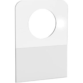 7/8" X 1-1/4" Round Hole Self Adhesive Hanging Tabs Duty Clear Plastic Hang Tags Hook for Store Retail Display Tab 300 Pcs