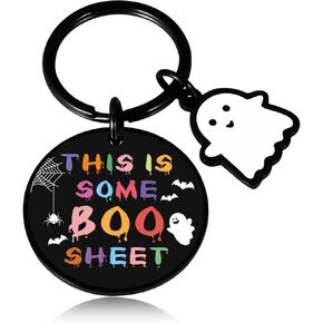 Octamber Halloween Boo Basket Items Halloween Themed Gifts Boo Basket Stuffers for Women Men Halloween Gifts for Women Men Adults Daughter Son Spooky Basket Stuffers for Him Cute Halloween Keychains