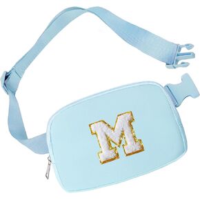 Initial Belt Bag Preppy 4 5 6 7 8 9 10 11 12 13 Year Old Girl Birthday Gifts Cute Crossbody Bags Small Fanny Waist Pack Christmas Trendy Gift for Daughter Granddaughter Women Teen Girl Purple A in Kuwait