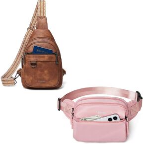 Sling Bag and Waterproof Fanny Pack