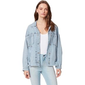 Women's Oversized Button Front Denim Jacket Standard, The Keys
