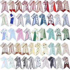 48 Pcs Bulk Purse Scarf Headband for Women Hair Purse Scarf Handbag Ribbon Scarf Hair Scarves for Women Headband Neck Scarf Purse Decorative Scarf Fashion Gifts