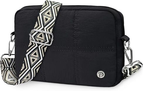 حقيبة منتفخة حقائب كروس مبطنة للنساء، حقيبة كتف منتفخة خفيفة الوزن، محفظة للهاتف الخلوي مع فتحات للبطاقات in Kuwait