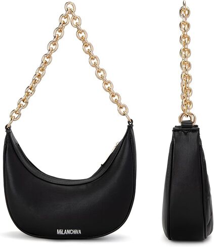 Milan Chiva Crescent Shoulder Bag for Women Underarm Purses Mini Clutch Handbag in Saudi Arabia