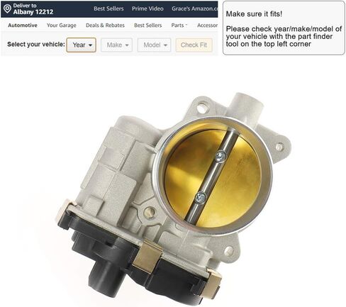 IRONTEK 12595829 Electronic Throttle Body FITS for Chevrolet (08-13 Express 1500/08-13 Silverado 1500/08-12 Malibu), for GMC (08-14 Savana 1500/08-13 Sierra 1500), for Pontiac (07-09 G6) #217-315 in Saudi Arabia
