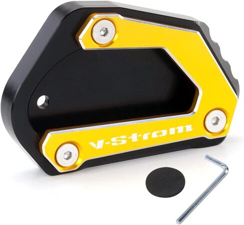 For Suzuki V-Strom 650 650XT DL650 2004-2022 Motorcycle CNC Aluminum Extension for side stand foot Pad Support Plate vstrom 650 xt VSTROM650 dl 650 Accessories (black) in Kuwait