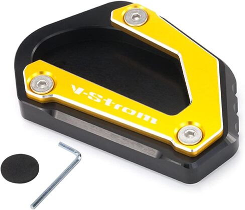 For Suzuki V-Strom 650 650XT DL650 2004-2022 Motorcycle CNC Aluminum Extension for side stand foot Pad Support Plate vstrom 650 xt VSTROM650 dl 650 Accessories (black) in Kuwait
