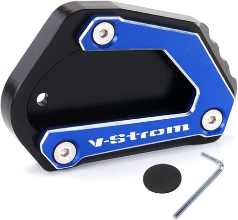 For Suzuki V-Strom 650 650XT DL650 2004-2022 Motorcycle CNC Aluminum Extension for side stand foot Pad Support Plate vstrom 650 xt VSTROM650 dl 650 Accessories (black) in Kuwait