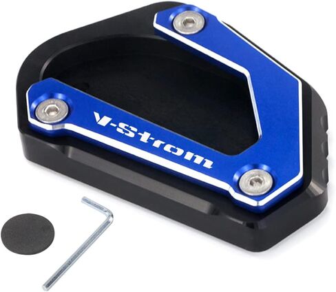 For Suzuki V-Strom 650 650XT DL650 2004-2022 Motorcycle CNC Aluminum Extension for side stand foot Pad Support Plate vstrom 650 xt VSTROM650 dl 650 Accessories (black) in Kuwait