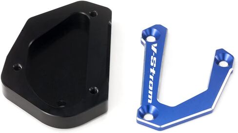 For Suzuki V-Strom 650 650XT DL650 2004-2022 Motorcycle CNC Aluminum Extension for side stand foot Pad Support Plate vstrom 650 xt VSTROM650 dl 650 Accessories (black) in Kuwait