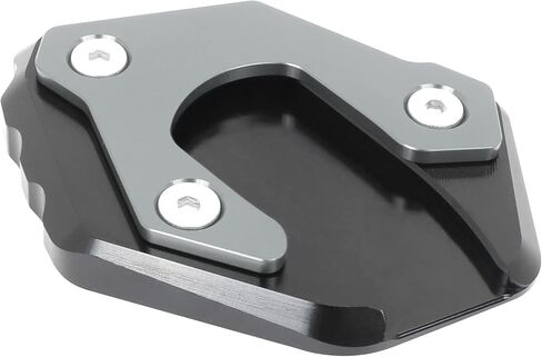 Worldmotop Motorcycle Kickstand Pad Side Stand Plate Pad Replacement for Yamaha FJR1300 FJR 1300 2001-2020 Enlarger Extension Plate Foot Pad (Titanium) in Saudi Arabia