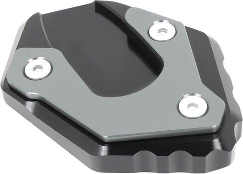 Worldmotop Motorcycle Kickstand Pad Side Stand Plate Pad Replacement for Yamaha FJR1300 FJR 1300 2001-2020 Enlarger Extension Plate Foot Pad (Titanium) in Saudi Arabia