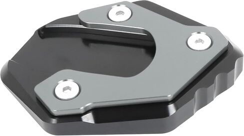 Worldmotop Motorcycle Kickstand Pad Side Stand Plate Pad Replacement for Yamaha FJR1300 FJR 1300 2001-2020 Enlarger Extension Plate Foot Pad (Titanium) in Saudi Arabia