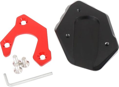 Worldmotop Motorcycle Kickstand Pad Side Stand Plate Pad Replacement for Yamaha FJR1300 FJR 1300 2001-2020 Enlarger Extension Plate Foot Pad (Titanium) in Saudi Arabia