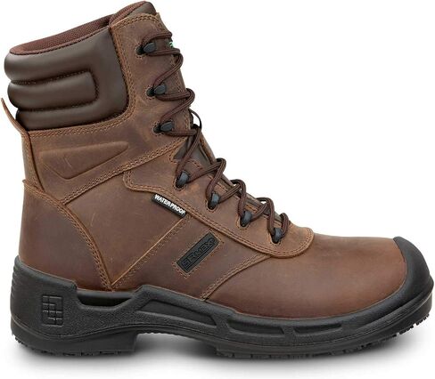 SR Max Logan, Men's, Brown, Comp Toe, EH, Waterproof, Insulated, Slip Resistant 8 Inch Work Boot in Saudi Arabia