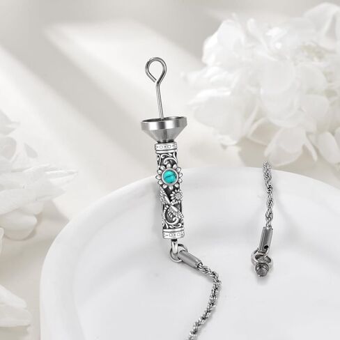 ONEFINITY Urn Bracelet For Ashes 925 Sterling Silver Bar Cremation Jewelry For Ashes Keepsake Pendant Locket Bracelet For Women Men in Kuwait