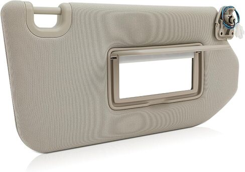 Right Passenger Side Sun Visor with Sunroof Fit for 2013 for Infiniti JX35 2013-2018 for Nissan Pathfinder 2014-2017 for Infiniti QX60 Tan Beige Sunvisor Replace 96400-9PB0A in Saudi Arabia