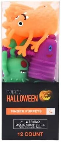Happt Halloween Finger Puppets, 12 Count, Assorted Designs and Colors in Saudi Arabia