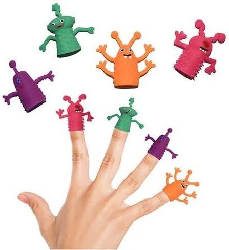 Happt Halloween Finger Puppets, 12 Count, Assorted Designs and Colors in Saudi Arabia