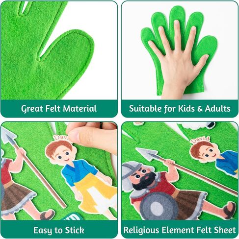 WATINC Felt Story Finger Puppets - 2Pcs DTY Storytelling Hand Puppet Felt Art Craft Education Gift, Making Storytime Glove Puppet Early Learning Role Play for Kids Toddles (Farm Animals) in Saudi Arabia