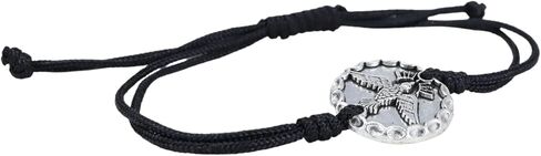 Holy Spirit Confirmation Bracelets with Dove Medal, Religious Keepsake Gifts, Red and Black Colors Included, 8 Inches Adjustable in Saudi Arabia