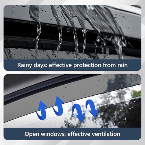 Tape-On Side Window Deflectors for Crosstrek 2024 2025, Window Rain Guards Window Visor Rain Guards Vent Guard Shade Deflectors Compatible with Subaru Crosstrek Accessories 2024 2025 in Saudi Arabia