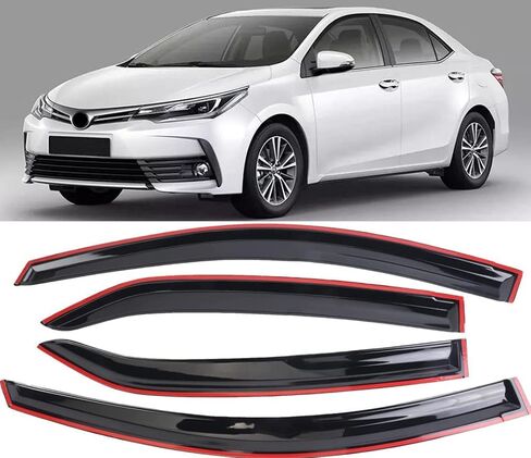 Rain Guards Suitable for Corolla 2014-2019, Window Visor, Window Deflectors, Rain Guard, 4 pcs 94989 in Saudi Arabia