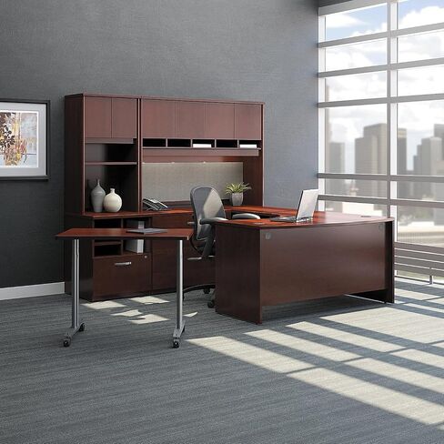 Bush Business Furniture Series C Collection 48W Return Bridge in Mahogany in Saudi Arabia