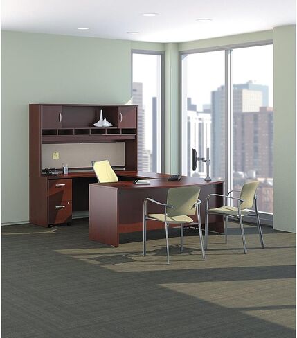 Bush Business Furniture Series C Collection 48W Return Bridge in Mahogany in Saudi Arabia