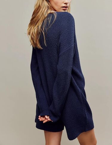 Yeokou سترة متماسكة رومبير المرأة طويلة الأكمام السراويل حللا Crewneck زر أسفل الأمومة ملابس الخريف غير رسمية 2024 in Saudi Arabia