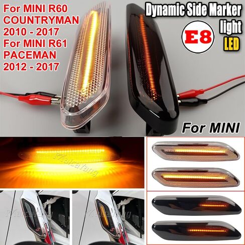 Dynamic Side Marker Turn Signal Indicator for MINI Cooper Countryman R60 2010-2016, Paceman R61 2012-2016 in Saudi Arabia