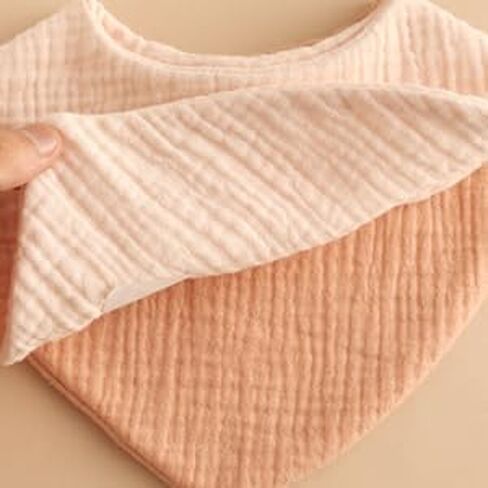 مرايل أطفال من قماش الموسلين من vuminbox، صدريات باندانا لعاب الأطفال، 100% قطن ماصة وناعمة وقابلة للعكس، مجموعة من 6 قطع للتغذية والتسنين in Kuwait