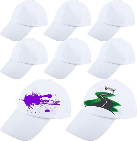 Adult DIY Baseball Caps Adjustable White Baseball Hat Blank Summer Sport Ball Cap Bulk for Men Women Outdoor in Kuwait
