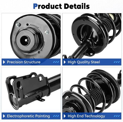 Front Struts Assembly Shock Absorber & Sway Bars End Links Fit for Chrysler Town & Country 2001-2007, for Dodge Caravan/for Grand Caravan 2001-2007, 2001-2003 for Voyager (4Pcs) in Saudi Arabia